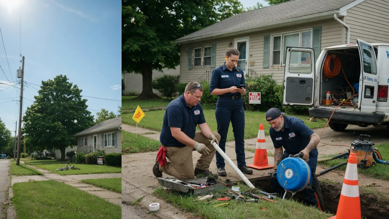 Sewer Line Repair in Walshville, IL near me